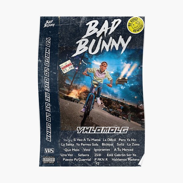 Bad Bunny Posters Yhlqmdlg Poster Rb3107 Bad Bunny Store