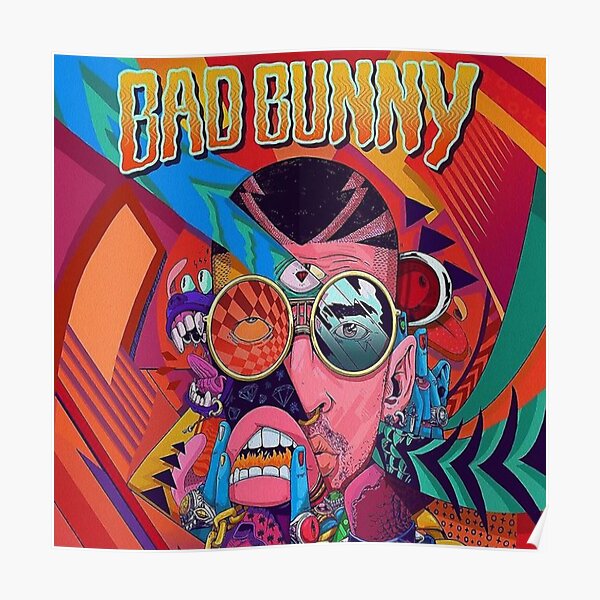 BAD BUNNY Poster RB3107 product Offical Bad Bunny Merch
