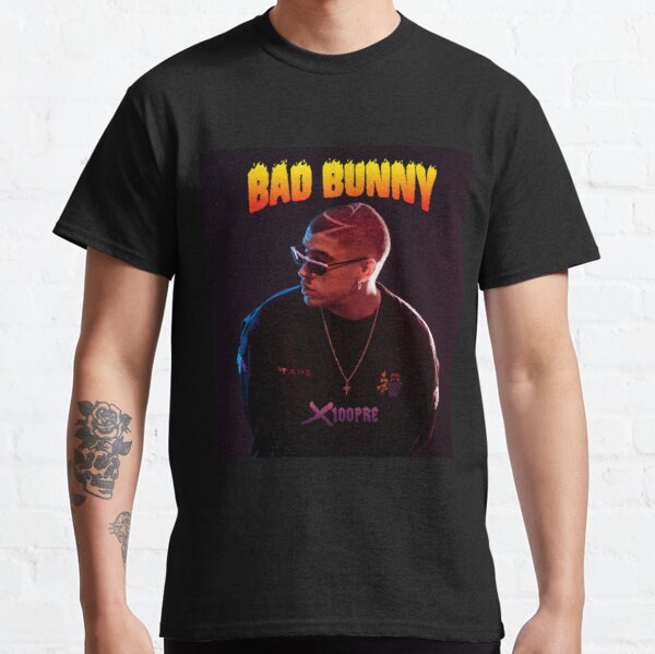 x100 pre bad bunny tour 2019 bedakan Classic T-Shirt RB3107 product Offical Bad Bunny Merch