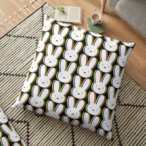 Bad Bunny Pattern Floor Pillow RB3107 product Offical Bad Bunny Merch
