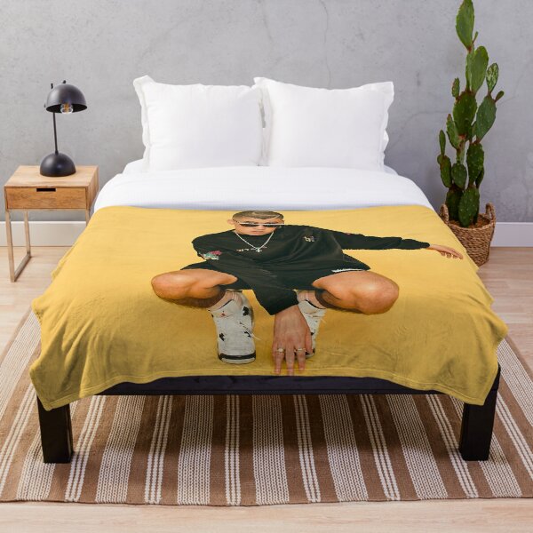Yellow Bad Bunny Throw Blanket RB3107 product Offical Bad Bunny Merch
