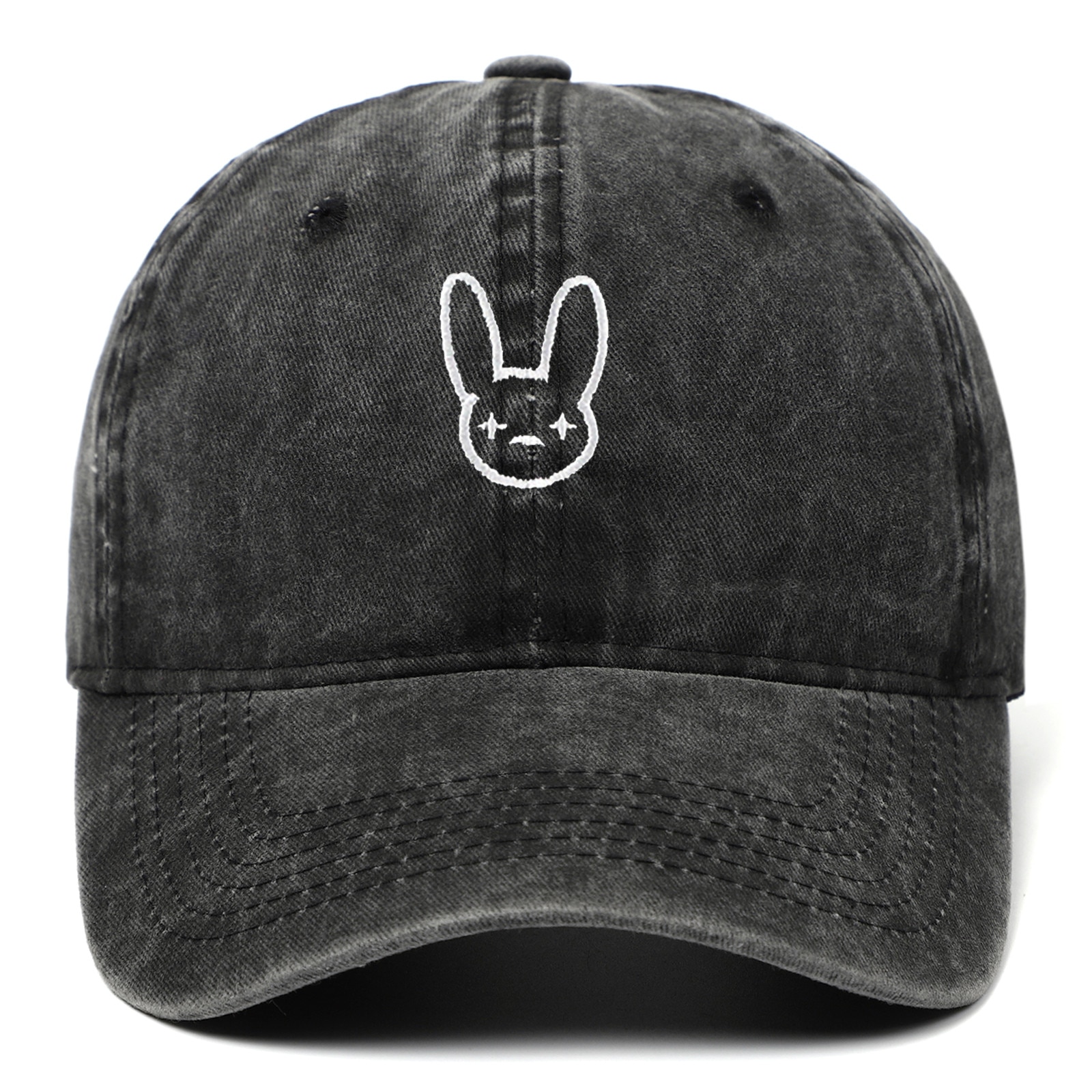 Bad Bunny Dad Hat Rapper Reggaeton Artist 100 Cotton Embroidery Baseball Cap Unisex Concert Hat Hip - Bad Bunny Store