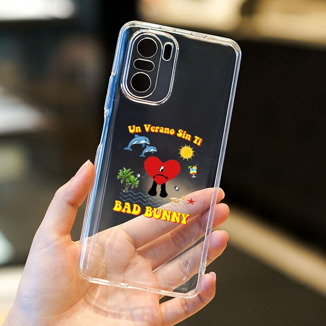 Bad Bunny Maluma Transparent Phone Case for XIAOMI 12 POCO F3 F4 GT M3 M4 Pro 3.jpg 640x640 3 - Bad Bunny Store
