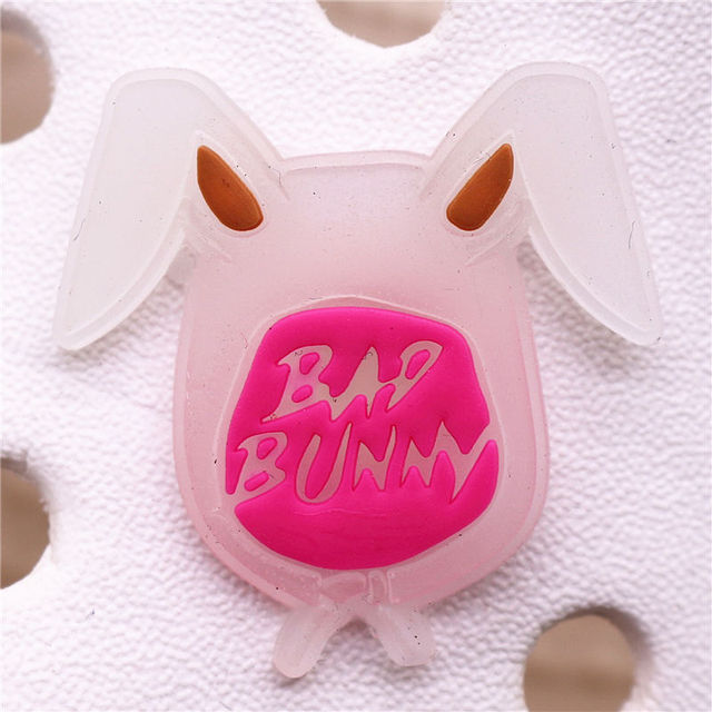 Novelty Luminous Shoe Charms Accessories Bad Bunny Stars Dice Planet Shoe Buckle Decoration for Croc Jibz 4.jpg 640x640 4 - Bad Bunny Store
