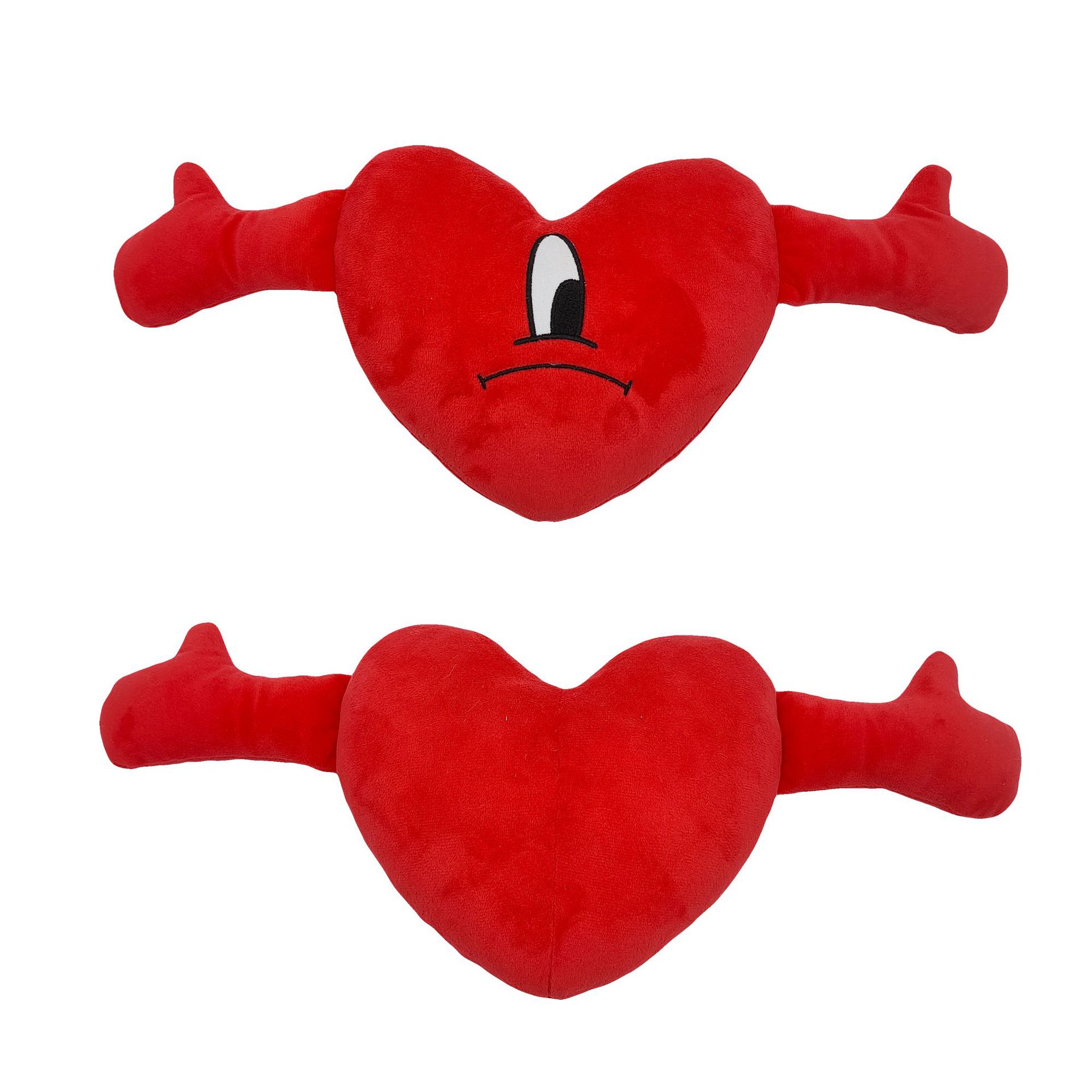 Un Verano Sin Ti Bad Bunny Plush Toy Un Verano SinTi Bad Bunny Heart Plushie Red 6 - Bad Bunny Store