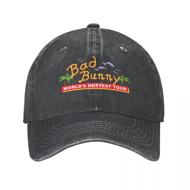 Vintage Washed Cotton Bad Bunny Un Verano Sin Ti Reggae Beach Baseball Cap Dad Hat - Bad Bunny Store